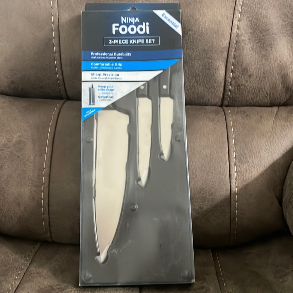brand new ninja foodi 3 piece knife set